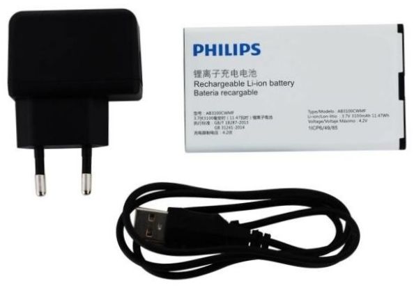 Philips Xenium E580, noir