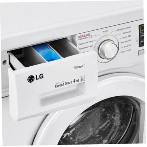 Lave-linge LG F1096SDS - fonctions supplémentaires : contrôle de la balance, départ différé, contrôle du niveau de mousse, pesée automatique, sélection de la vitesse d'essorage, sélection de la température de lavage, contrôle intelligent du lavage